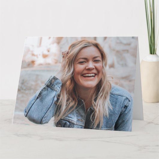 Persoonlijke foto kaart (Voorkant)