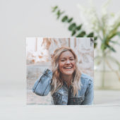 Persoonlijke foto kaart (Staand voorkant)