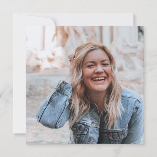 Persoonlijke foto kaart (Voorkant)
