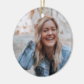 Persoonlijke foto keramisch ornament (Links)