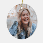 Persoonlijke foto keramisch ornament (Links)