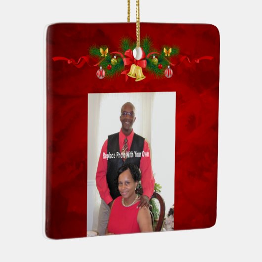 Persoonlijke foto keramisch ornament (Rechts)