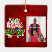 Persoonlijke foto keramisch ornament (Achterkant)