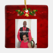 Persoonlijke foto keramisch ornament (Voorkant)