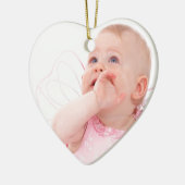 Persoonlijke foto keramisch ornament (Links)