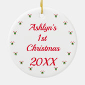 Persoonlijke foto keramisch ornament (Achterkant)