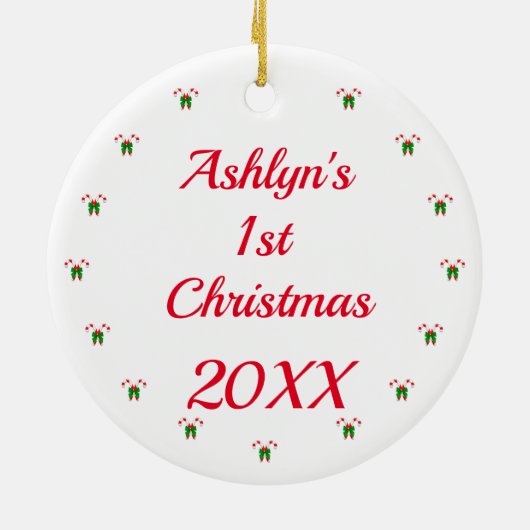 Persoonlijke foto keramisch ornament (Achterkant)