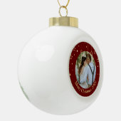 Persoonlijke foto keramische bal ornament (Links)