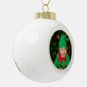 Persoonlijke foto keramische kerstversiering bal ornament (Links)