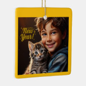 Persoonlijke Foto Kerst Sieraad Ornament (Rechts)