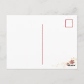 Persoonlijke foto-kerstbulkfeestdag met Vintage Briefkaart (Achterkant)