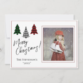 Persoonlijke foto-kerstfeestdagen feestdagenkaart