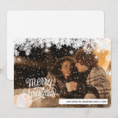 Persoonlijke foto-kerstfeestkaart feestdagenkaart (Voorkant / Achterkant)