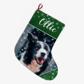 Persoonlijke foto-kerstfoto's stoppen grote kerstsok (Voorkant (Hangend))