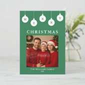 Persoonlijke foto kerstkaart (Staand voorkant)
