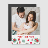 Persoonlijke foto-kerstkaart (Voorkant / Achterkant)