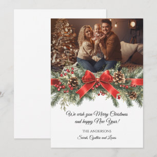 Persoonlijke foto kerstkaart nieuwjaar kaart