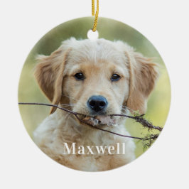 Persoonlijke foto kerstmis keramisch ornament