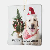 Persoonlijke foto Kerstmis Keramisch Ornament (Links)