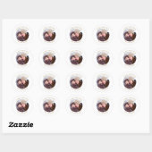 Persoonlijke foto Kerstmis Ronde Sticker (Vel)