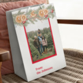 Persoonlijke foto-kerstmonogram pine medium cadeauzakje