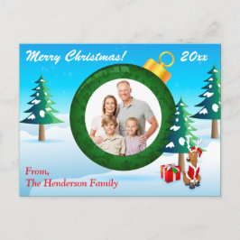 Persoonlijke FOTO kerstversiering Post Kaart 4