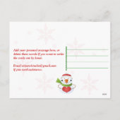 Persoonlijke FOTO kerstversiering Post Kaart 4 (Achterkant)