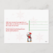 Persoonlijke FOTO kerstversiering Post Kaart 6 (Achterkant)