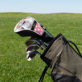Persoonlijke foto Koraal en Witte Polka Dot Golfheadcover (Insitu)