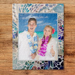 Persoonlijke foto legpuzzel<br><div class="desc">U kunt deze puzzel met uw eigen foto aanpassen. Het lijst is versierd met een afdruk van mijn Seashell Mosaic. Het is gemaakt met gevonden schelpen en kleine fragmenten van gekleurd glas en keeltjes. Originele mozaïek © Michele Davies</div>