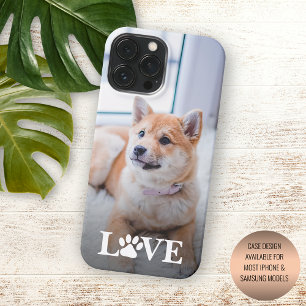 Persoonlijke foto Liefde Hart Pootafdruk iPhone 16 Pro Max Hoesje