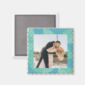 Persoonlijke foto-liefdesaardbeving Lijst Magneet (Voorkant / Achterkant)