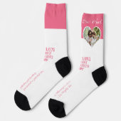 Persoonlijke foto-liefdeshart verloving sokken (Links)