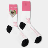 Persoonlijke foto-liefdeshart verloving sokken (Rechts)