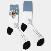 Persoonlijke foto-liefdeshart verloving sokken (Rechts)