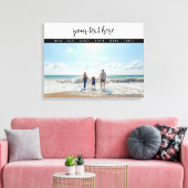 Persoonlijke foto-liefdesherinneringen canvas afdruk (Insitu (Woonkamer))