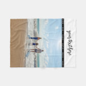 Persoonlijke foto-liefdesherinneringen fleece deken (Voorkant (Horizontaal))