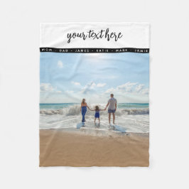 Persoonlijke foto-liefdesherinneringen fleece deken