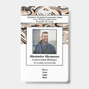 Persoonlijke foto logo streepjescode ID-kaart pers Badge