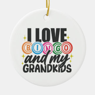 Persoonlijke foto "Love Bingo & Mijn kleinkinderen Keramisch Ornament