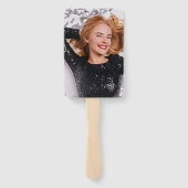 Persoonlijke foto Luxury 40th Birthday Hand Fan Handwaaier (Achterkant)