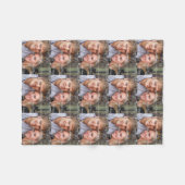 Persoonlijke foto maak je eigen fleece deken (Voorkant (Horizontaal))