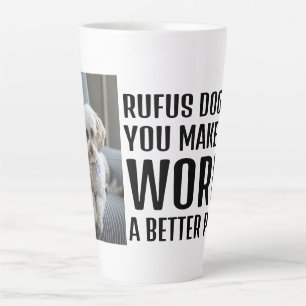 Persoonlijke foto maakt de wereld een betere plek latte mok