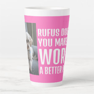 Persoonlijke foto maakt de wereld een betere plek latte mok