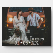 Persoonlijke foto maakt het unieke huwelijk fotoplaat (Voorkant)