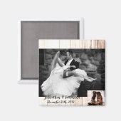 Persoonlijke foto Magnet boots country rustic (Voorkant / Achterkant)