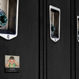 Persoonlijke foto Magnet Eenvoudige naam Jaar ra