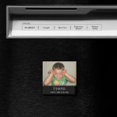 Persoonlijke foto Magnet | Eenvoudige naam Jaar ra