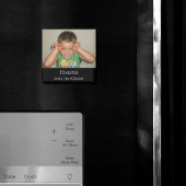 Persoonlijke foto Magnet | Eenvoudige naam Jaar ra