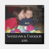 Persoonlijke foto Magnet | Minimumnaamjaar (Voorkant)